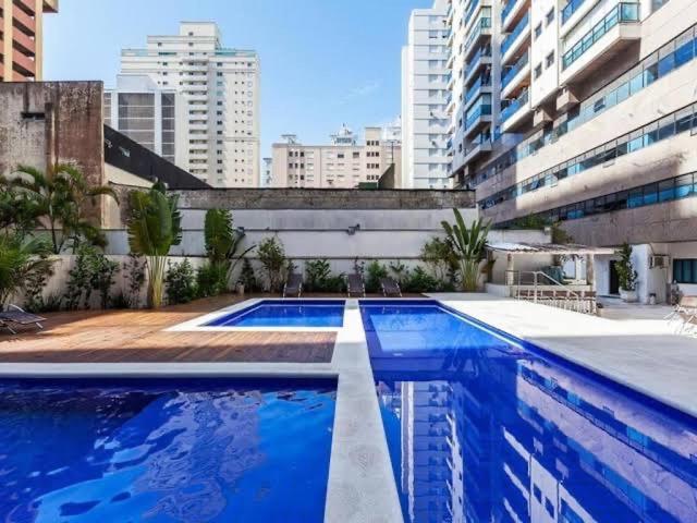 Flat Capitania Varam Guaruja Com Varanda Gourmet Dış mekan fotoğraf